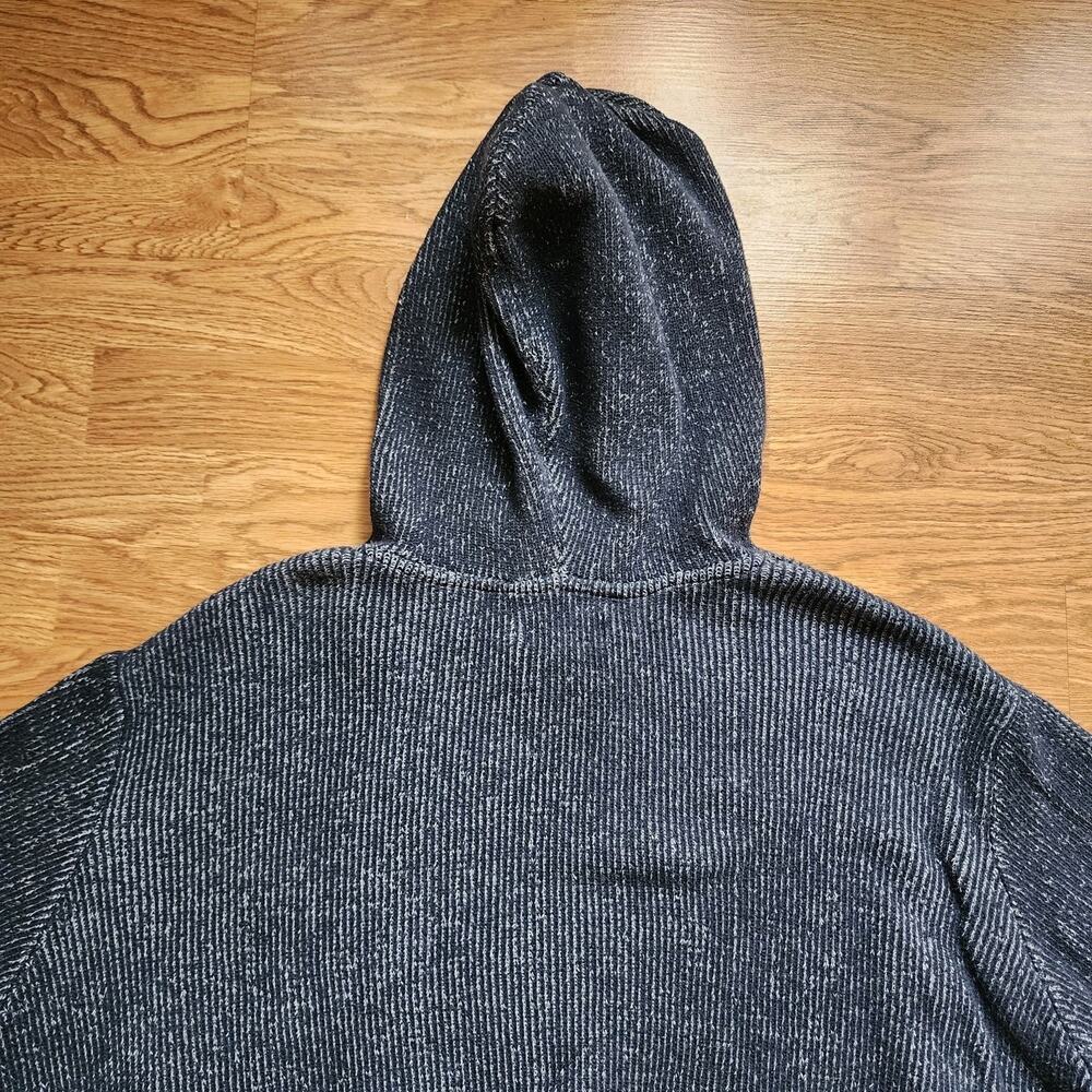 DKNY Jeans Hooded Sweater Mens Size 3XL Dark Blue Knit Pullover Heavy Warm - Picture 10 of 12